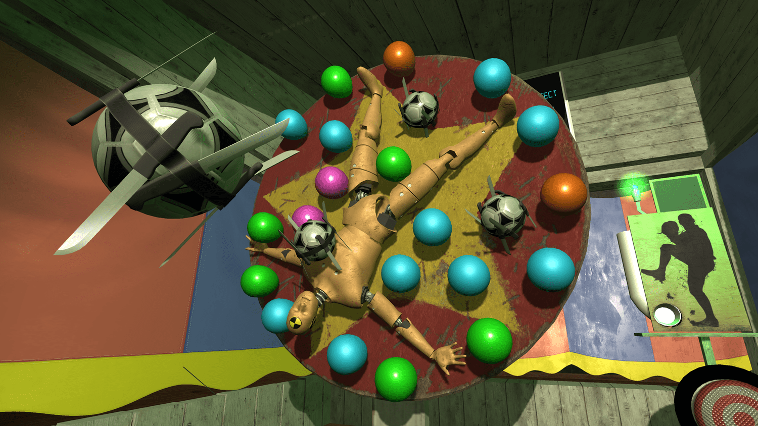 Headmaster gameplay — knife balls