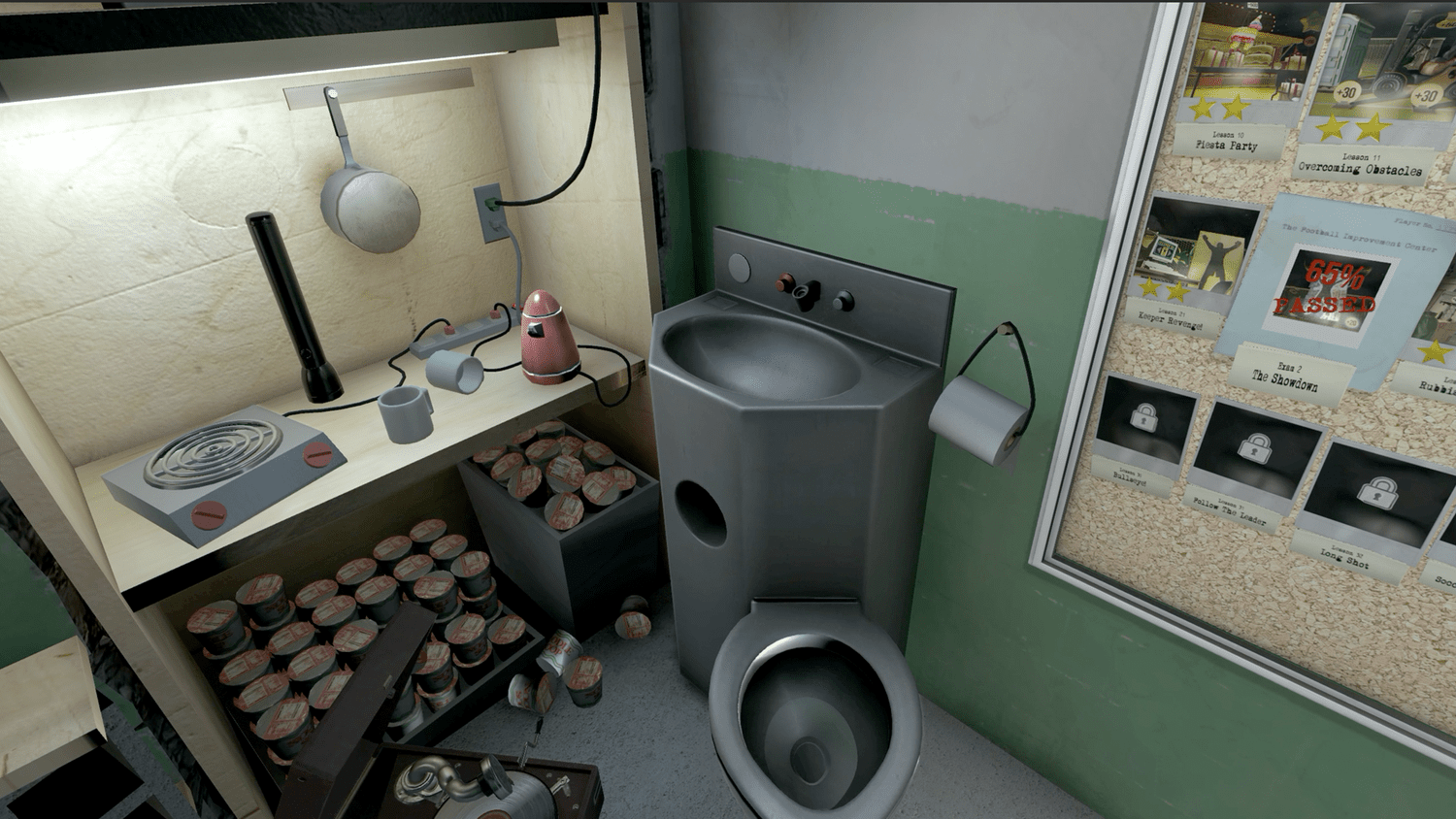 Headmaster gameplay — room toilet