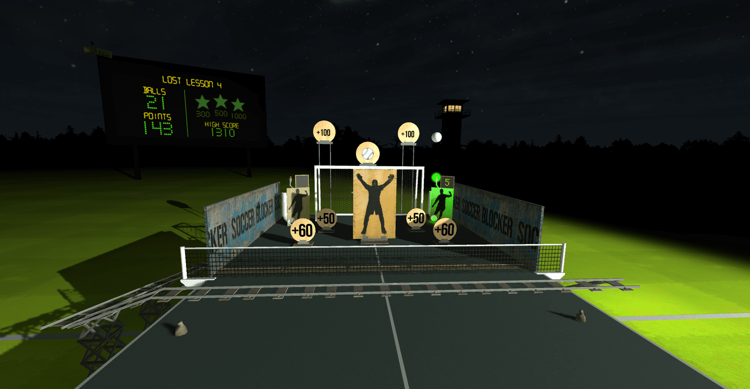 Lost Lessons screenshot — mini pong