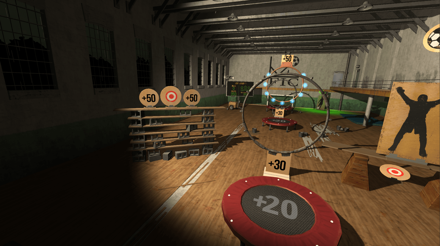 Lost Lessons screenshot — trampolines
