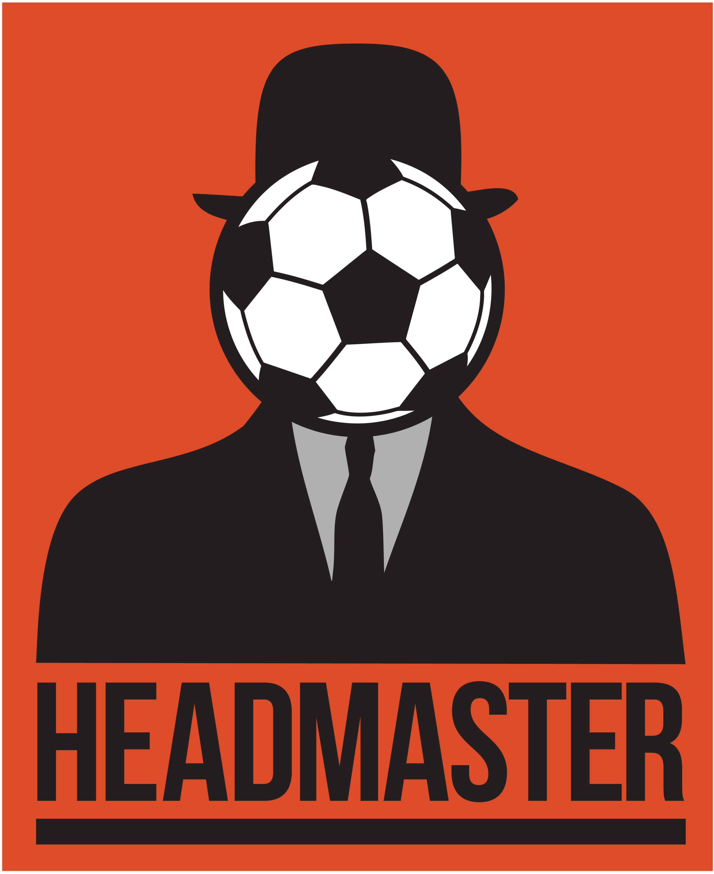 Headmaster logo on red